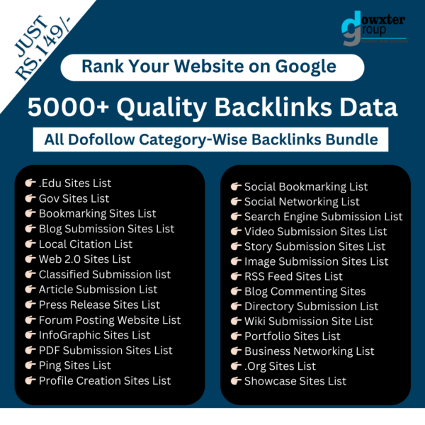 Get 5000+ High-Quality SEO Backlinks Data - High DA Backlinks Bundle - Image 3